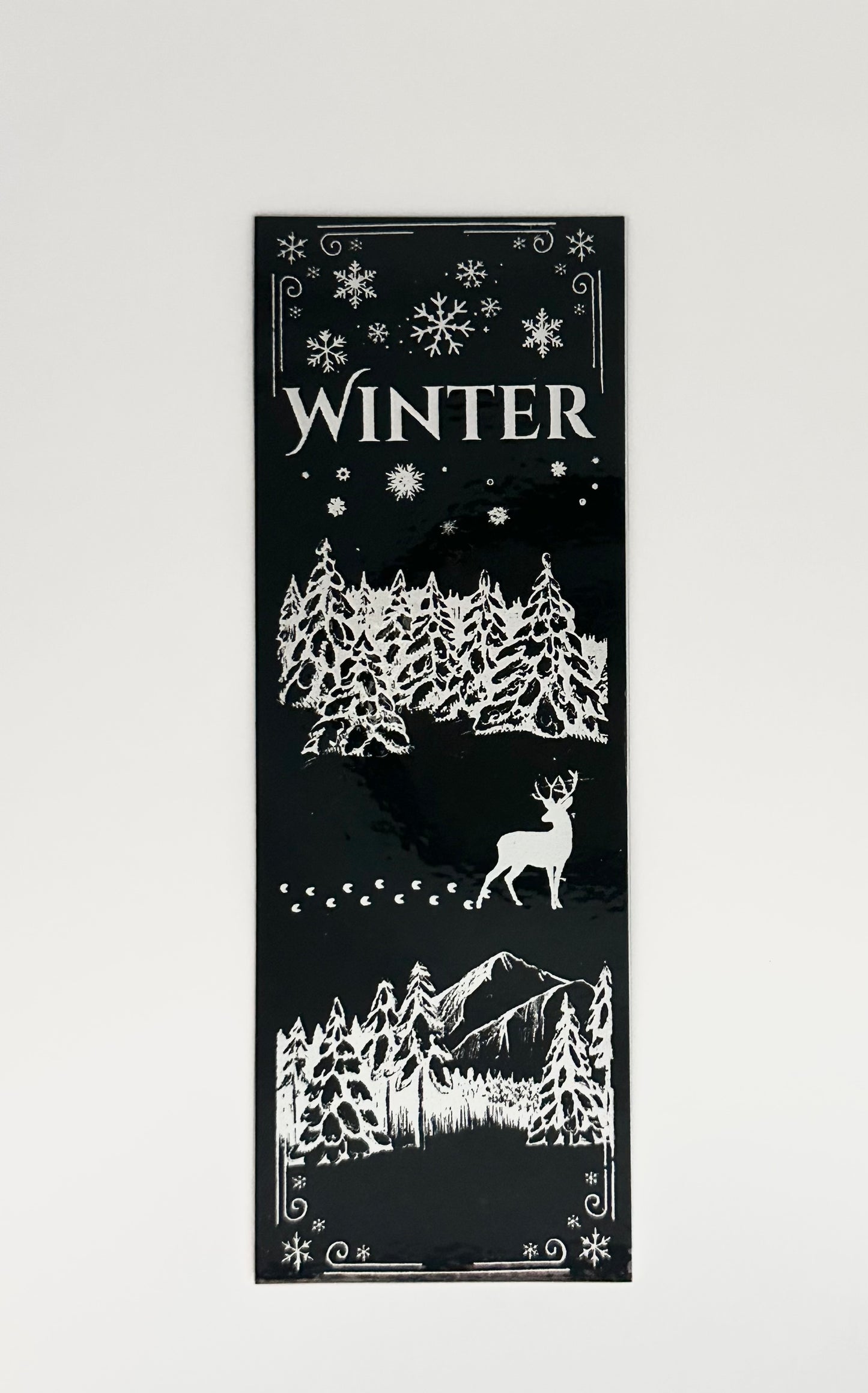 Winter - Foil Bookmark - (Silver Holographic)