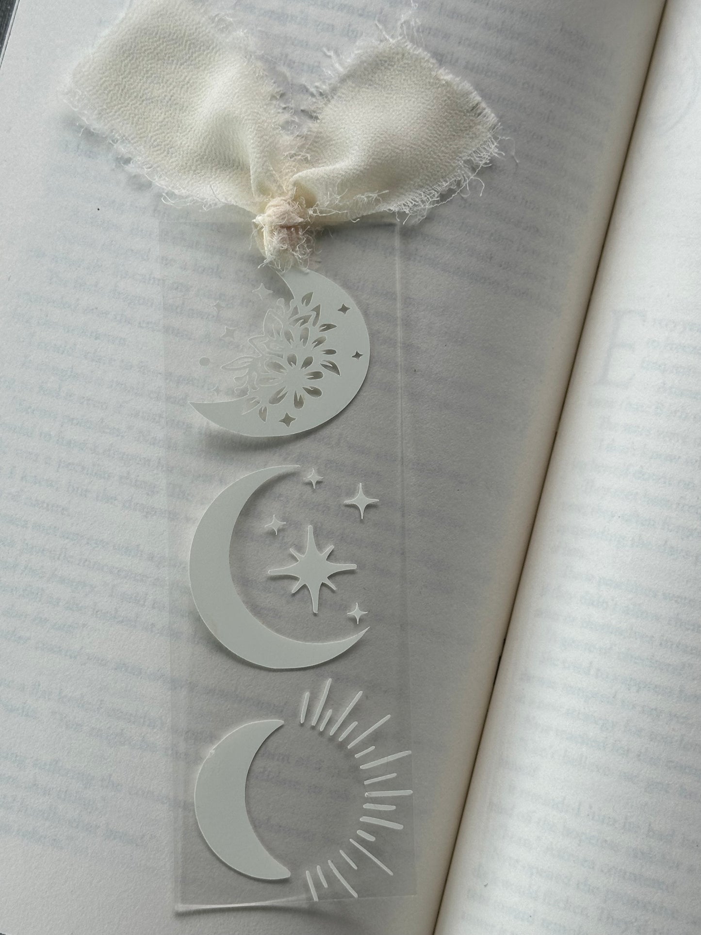 Glow In The Dark - Moons - Acrylic Bookmark