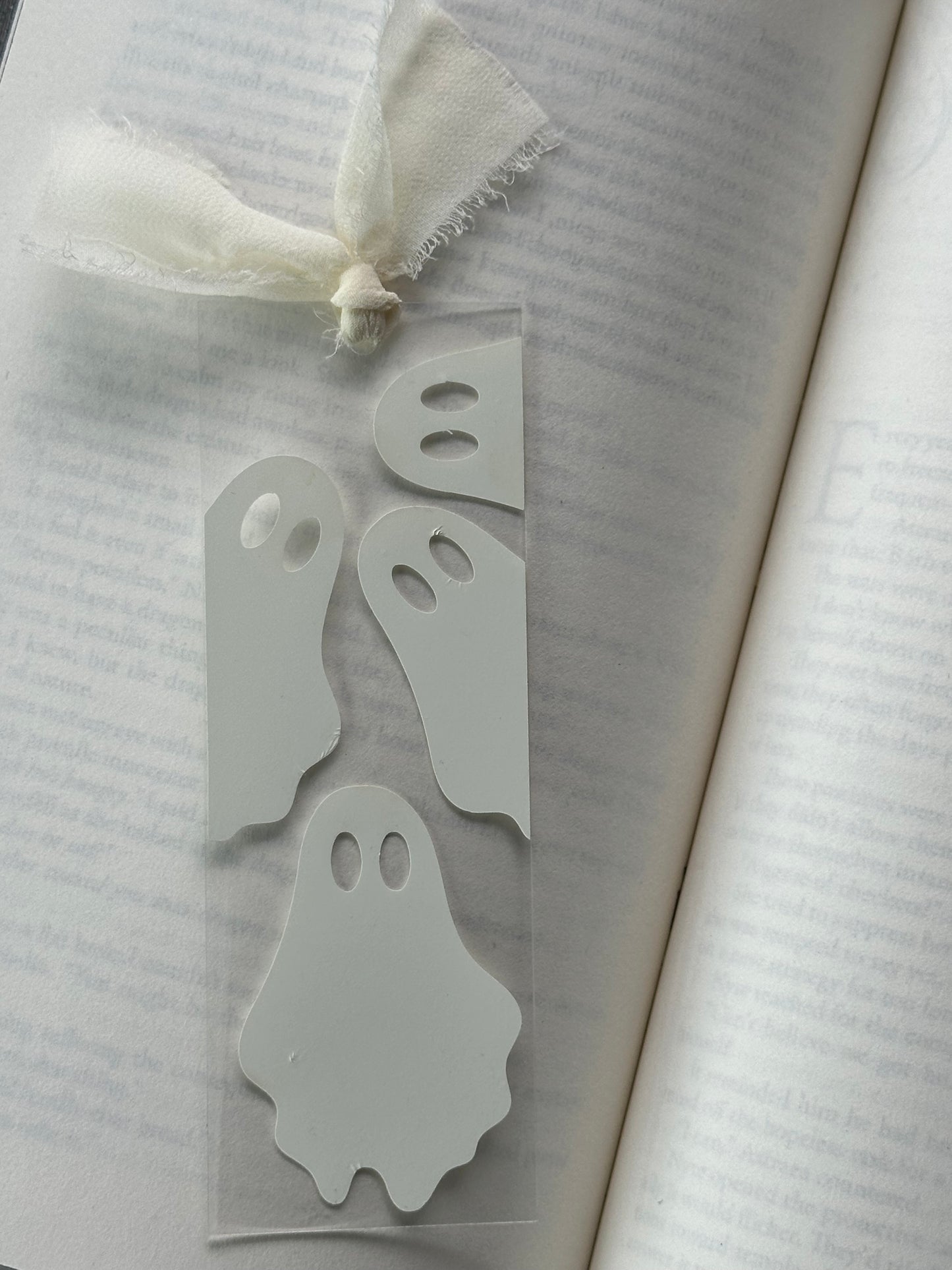Glow In The Dark - Ghosts - Acrylic Bookmark