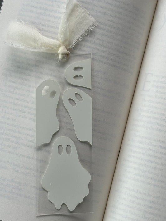 Glow In The Dark - Ghosts - Acrylic Bookmark