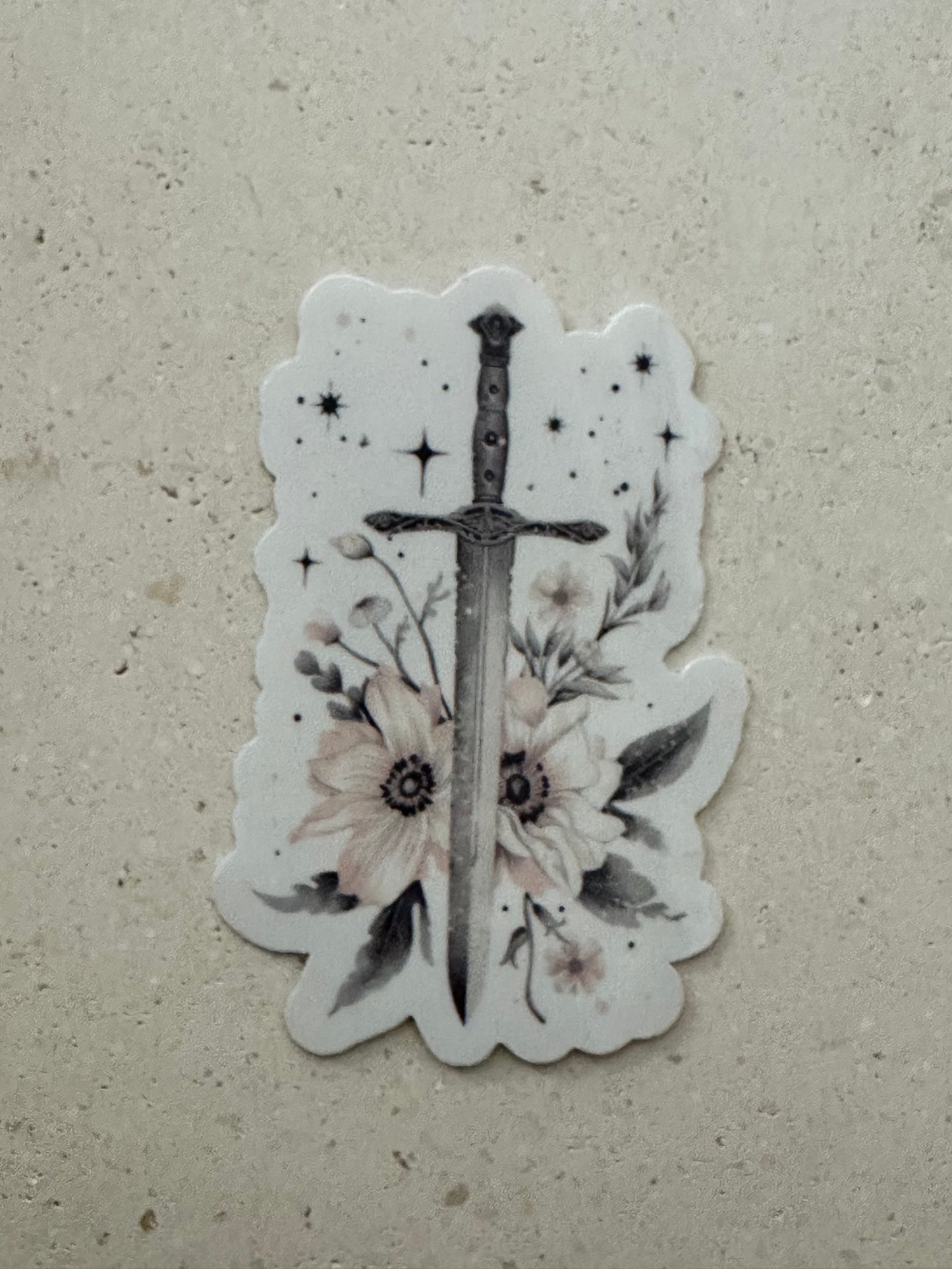 Sword & Flowers - Sticker