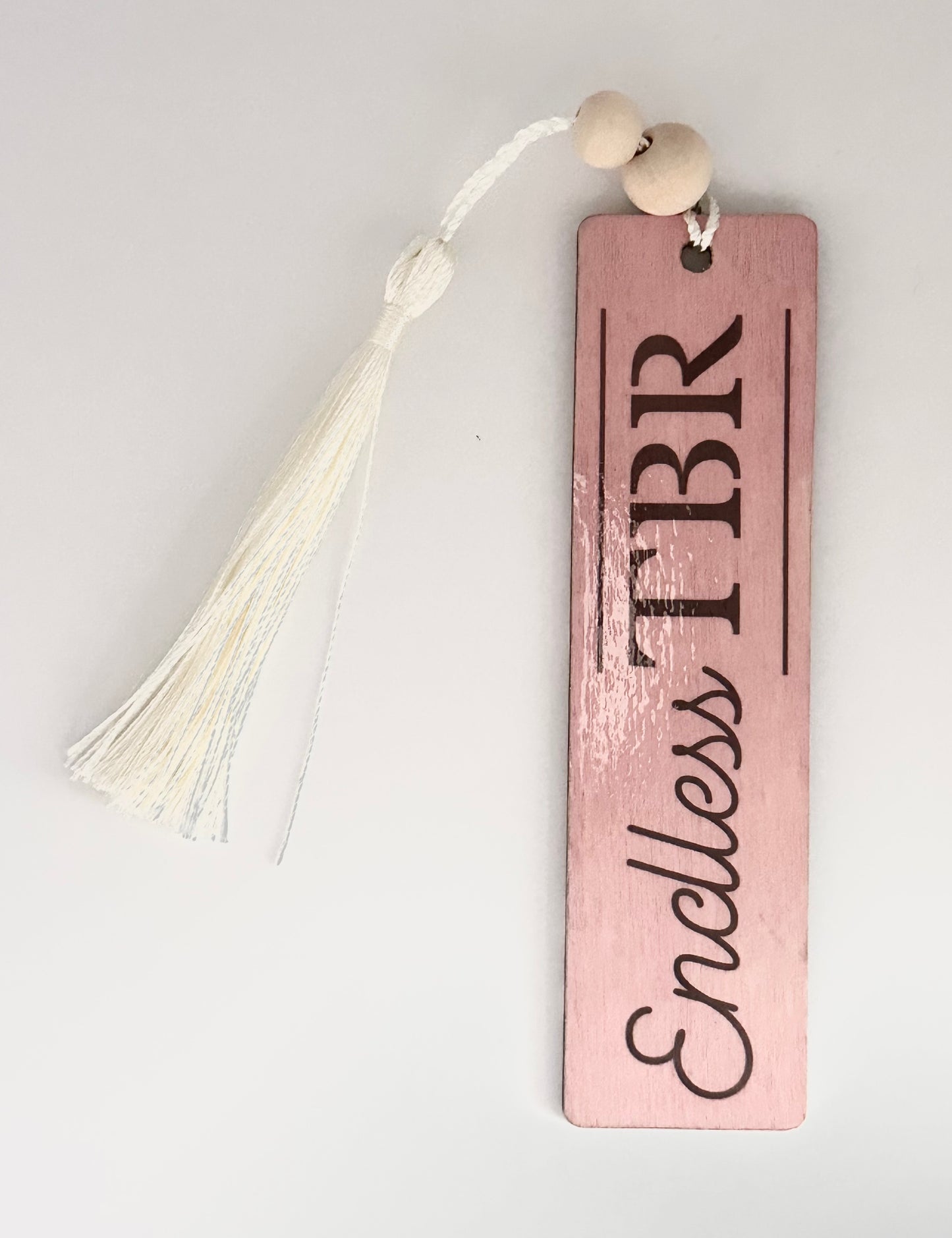 Endless TBR - Wood Bookmark - (Rose)