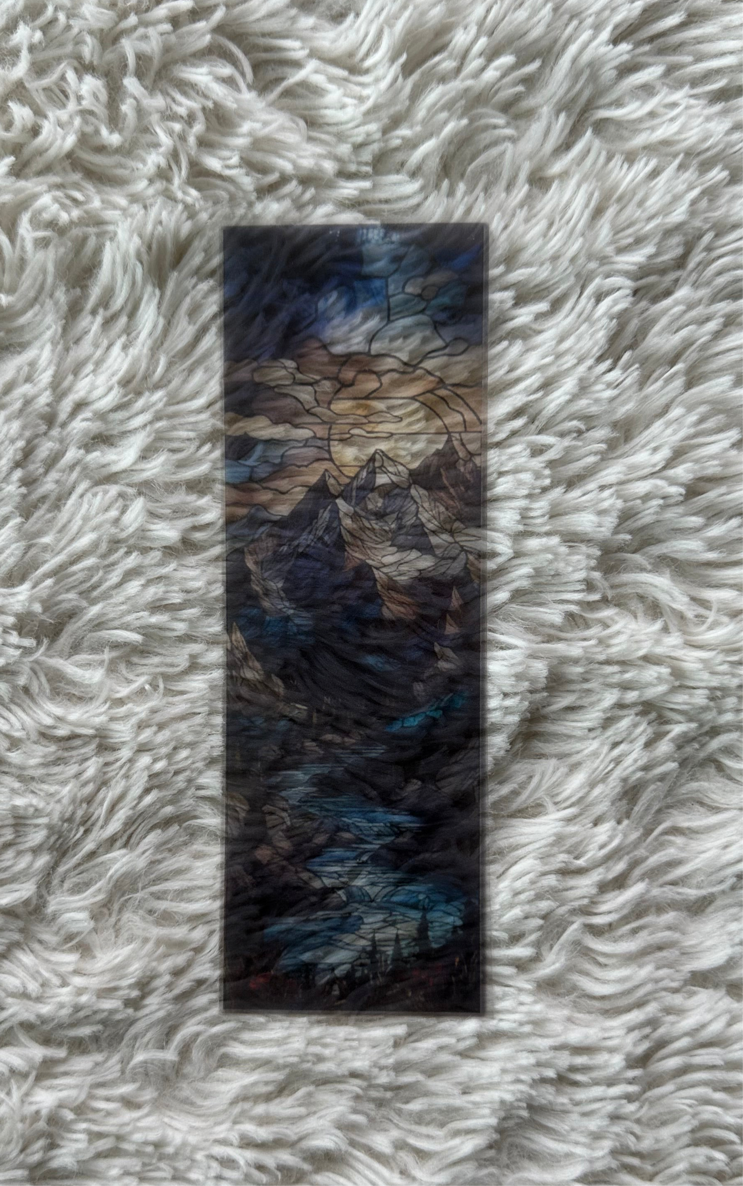 Stained Glass Style Landscape - Bookmark (85)