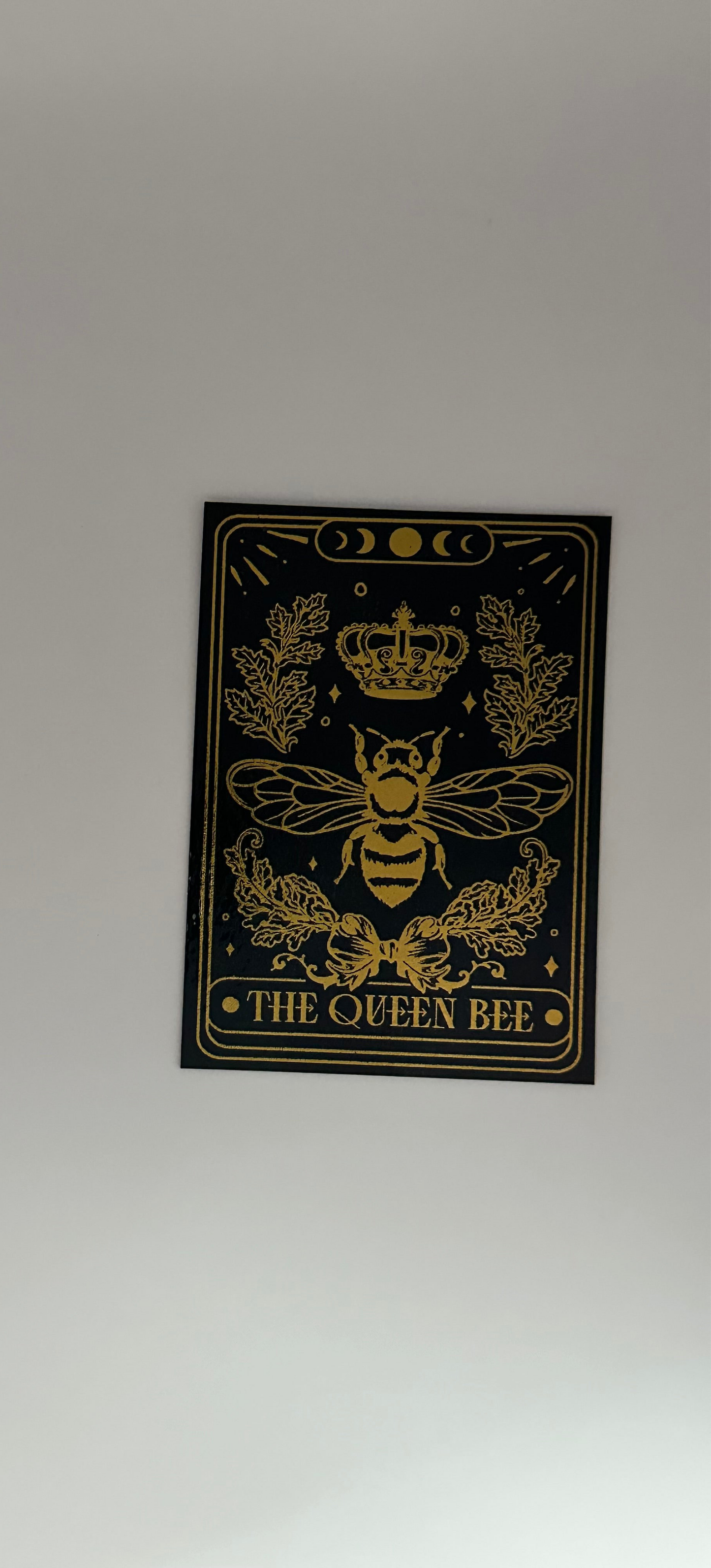 The Queen Bee Tarot Card - Foil Bookmark - (Gold)