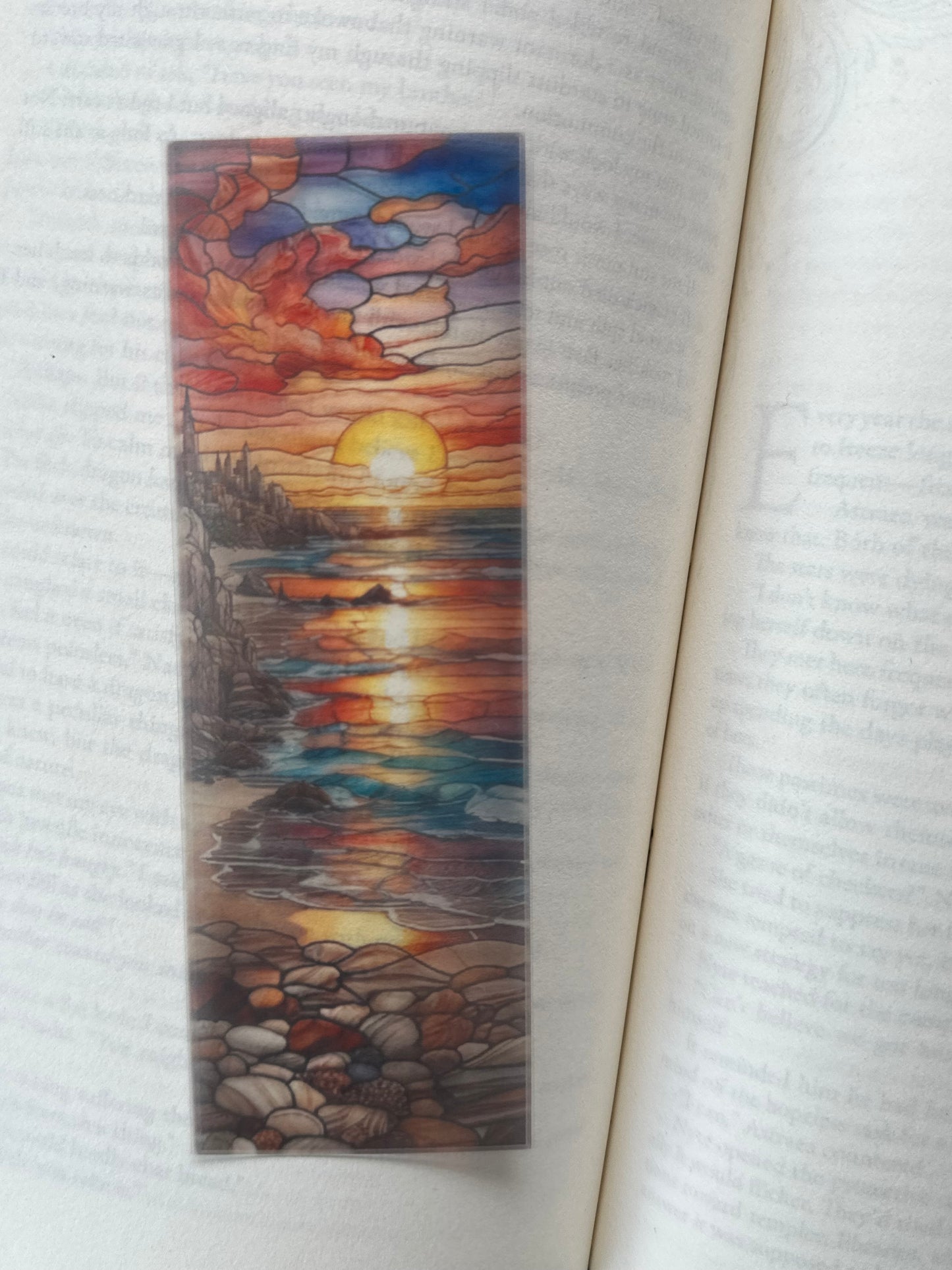 Stained Glass Style Landscape - Bookmark (82)