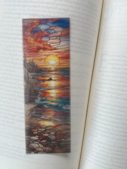 Stained Glass Style Landscape - Bookmark (82)