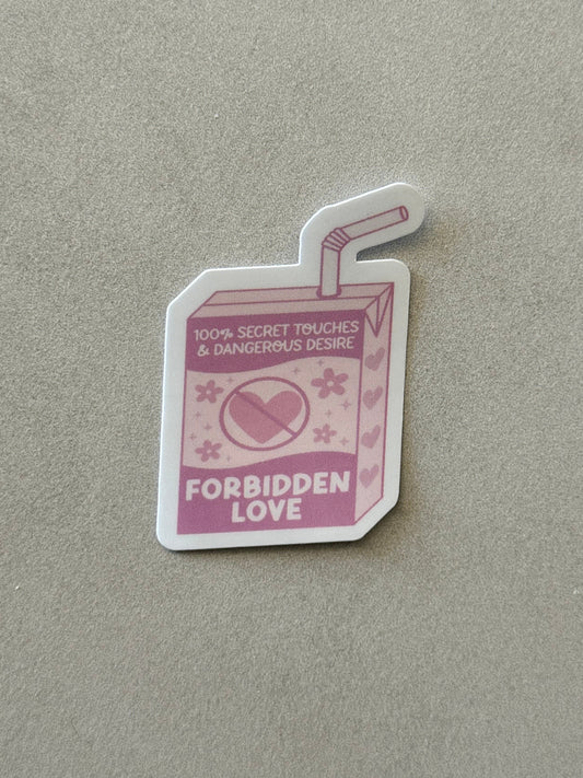Forbidden Love Trope Juice box - Sticker