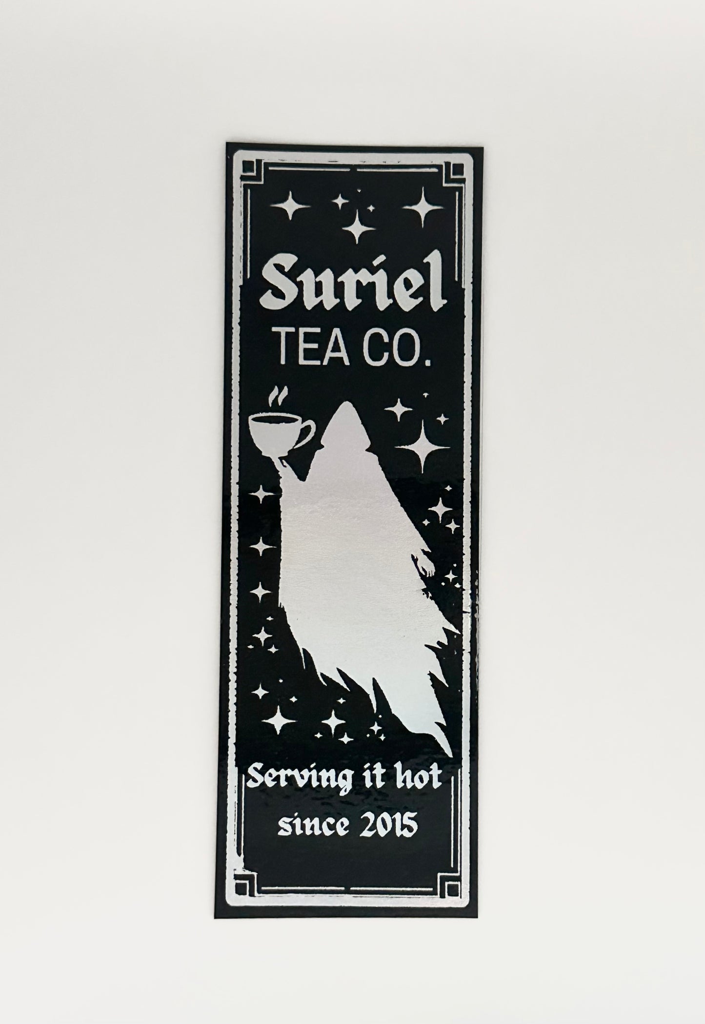 Suriel Tea Co. - Foil Bookmark - (Silver Holographic)
