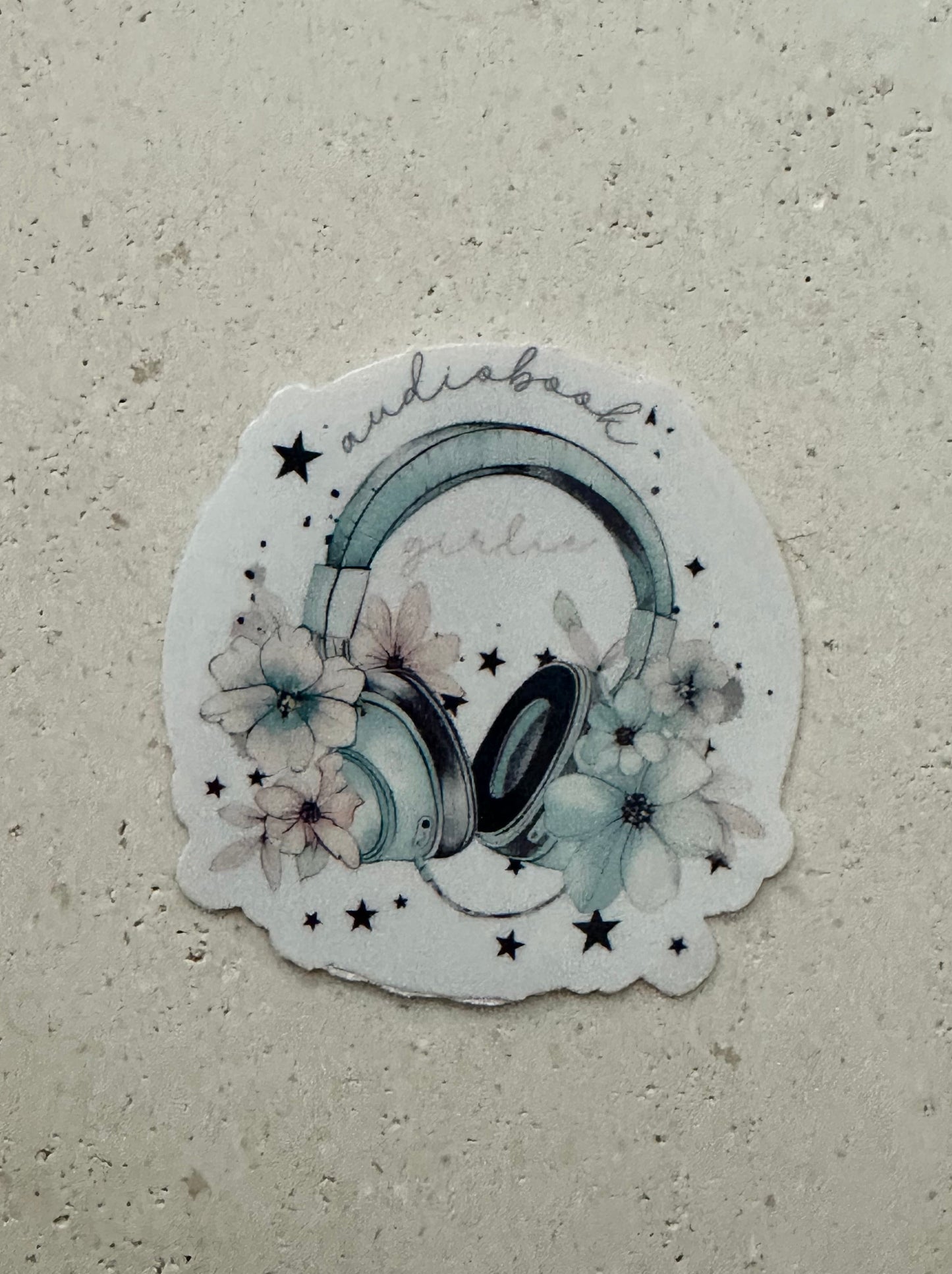 Floral Audiobook Girlie - Sticker