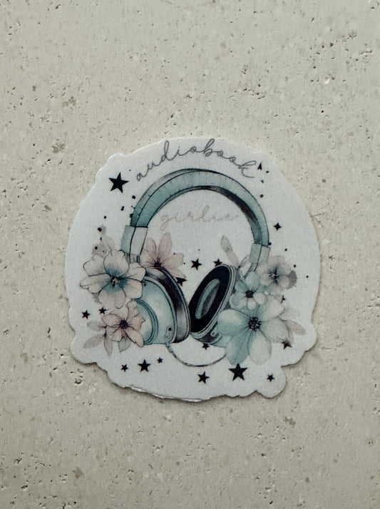 Floral Audiobook Girlie - Sticker