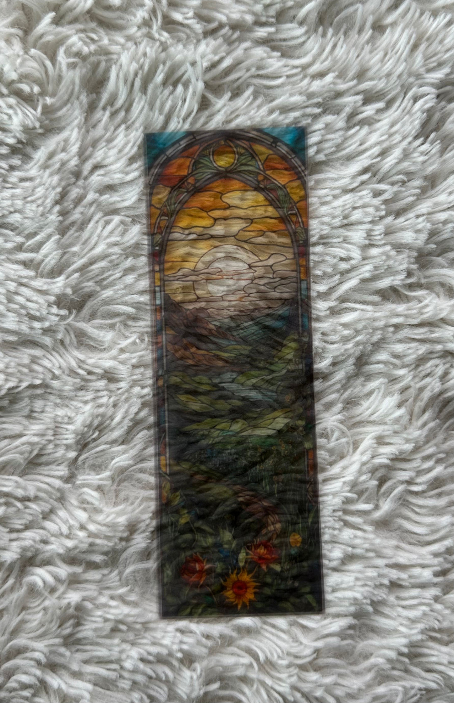 Stained Glass Style Landscape - Bookmark (69)