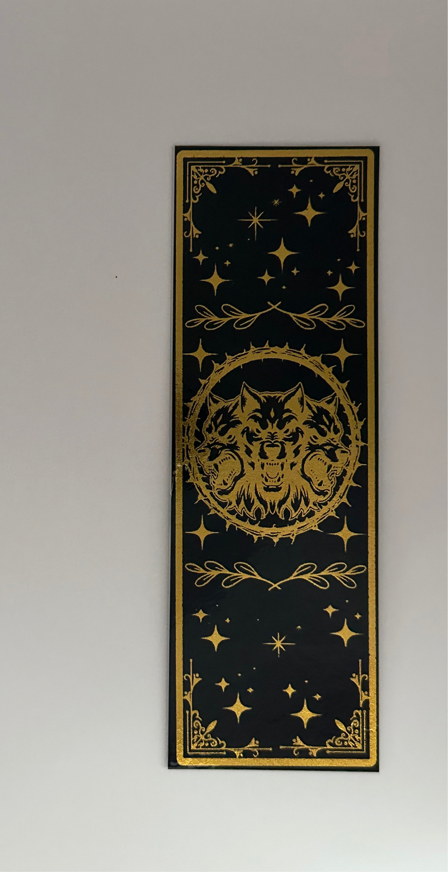 Cerberus - Foil Bookmark - (Gold)