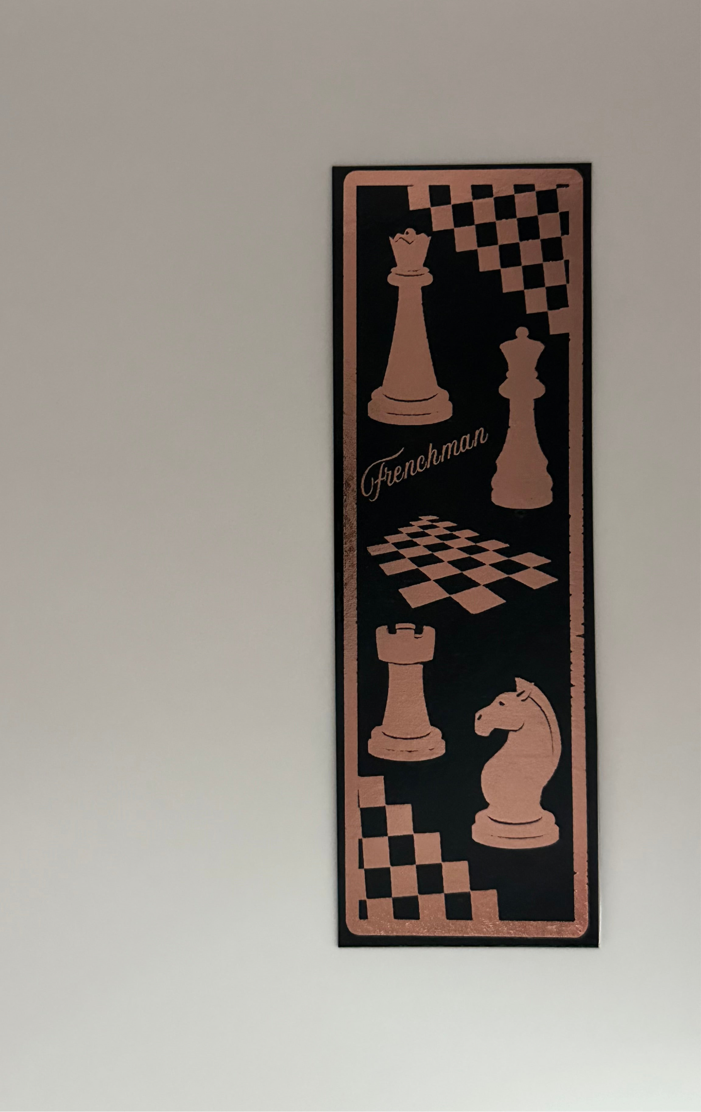 Frenchman - Foil Bookmark - (Rose Gold)