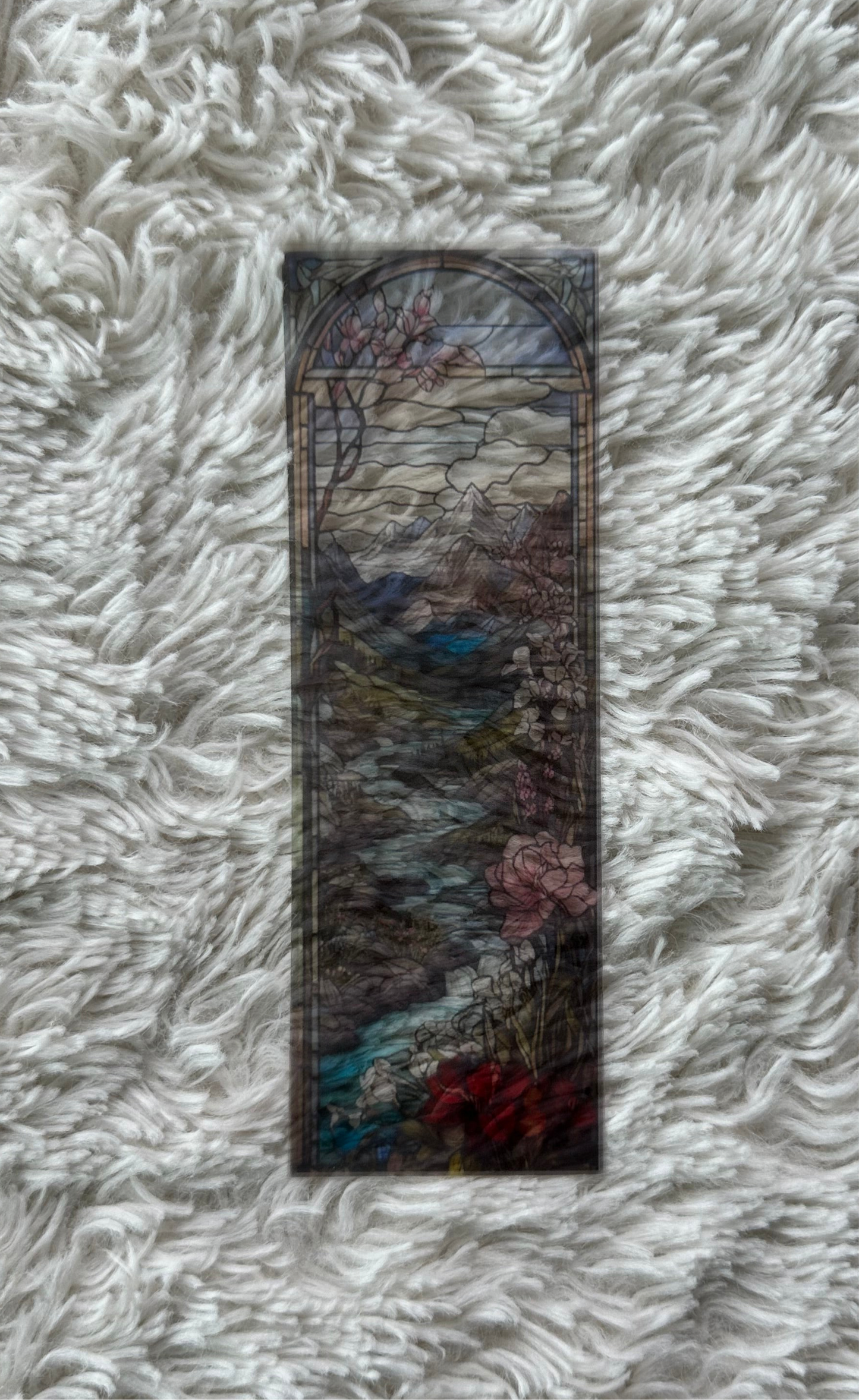 Stained Glass Style Landscape - Bookmark (81)