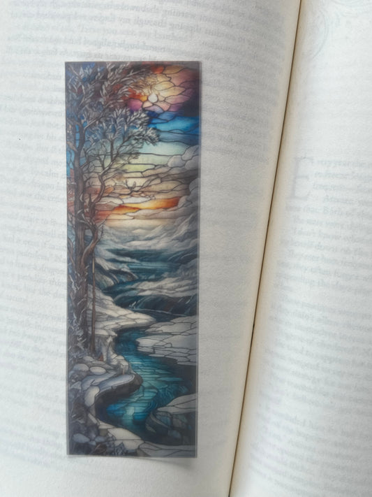 Stained Glass Style Landscape - Bookmark (40)