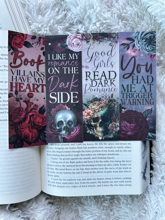 Dark Romance Bookmark Bundle - 4 Pack