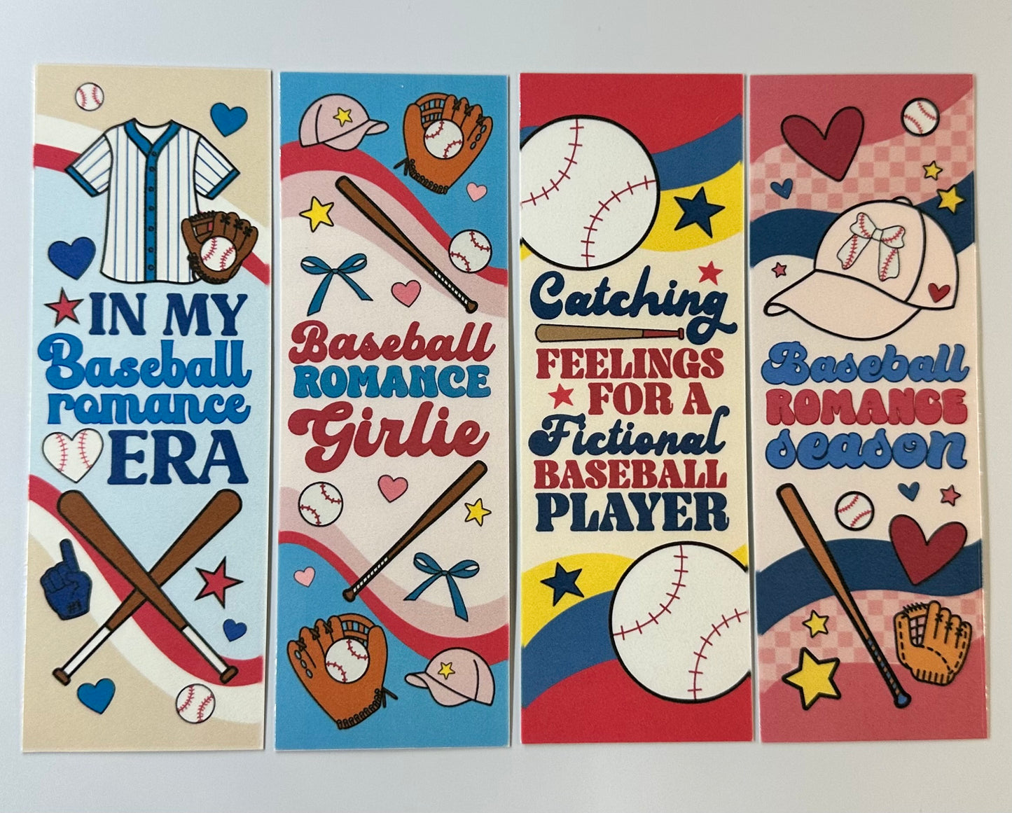 Baseball Romance Bookmark Bundle - 4 Pack