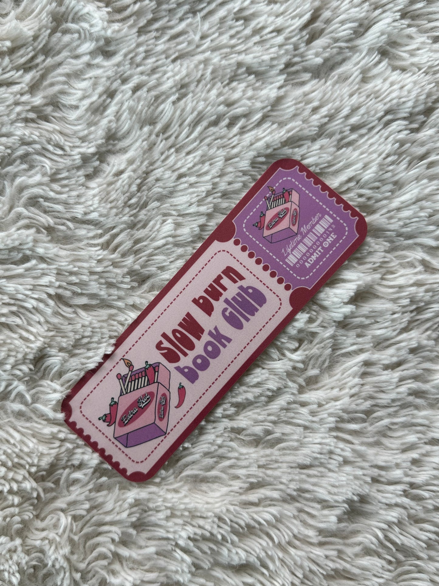 Slow Burn Book Club - Bookmark (Red)