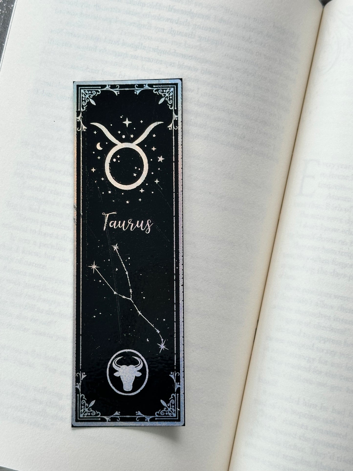 Taurus - Foil Bookmark - (Silver Holographic)