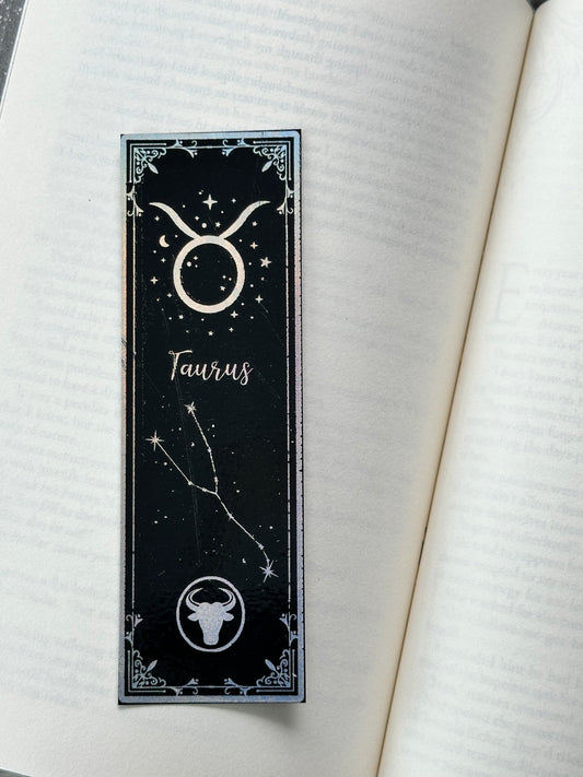 Taurus - Foil Bookmark - (Silver Holographic)