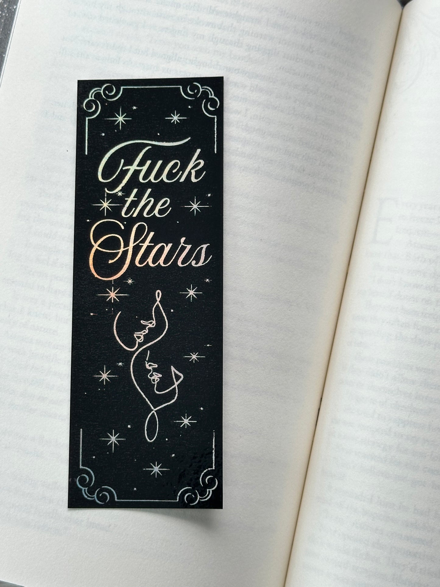 Fuck The Stars - Foil Bookmark - (Silver Holographic)