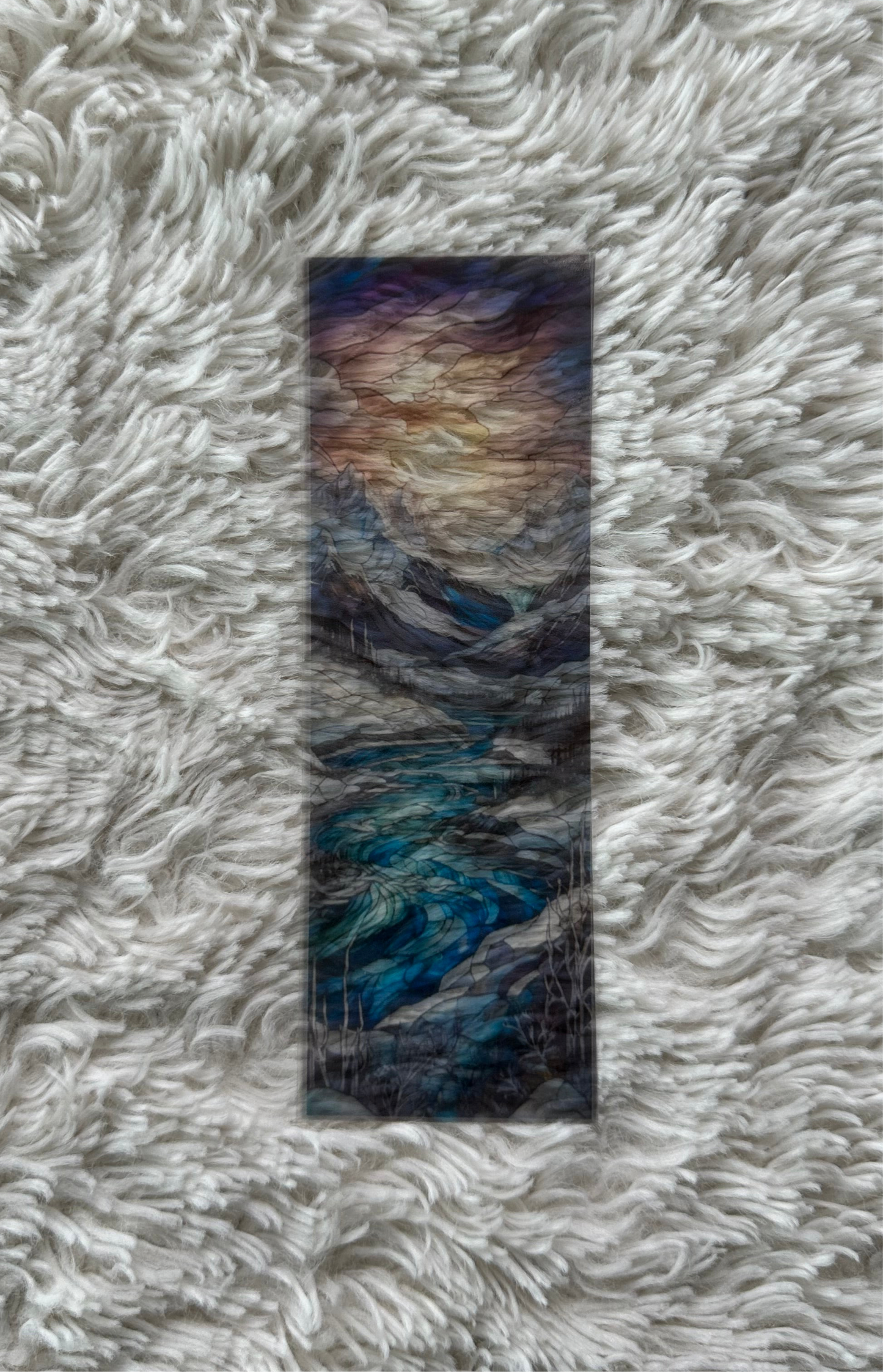 Stained Glass Style Landscape - Bookmark (90)