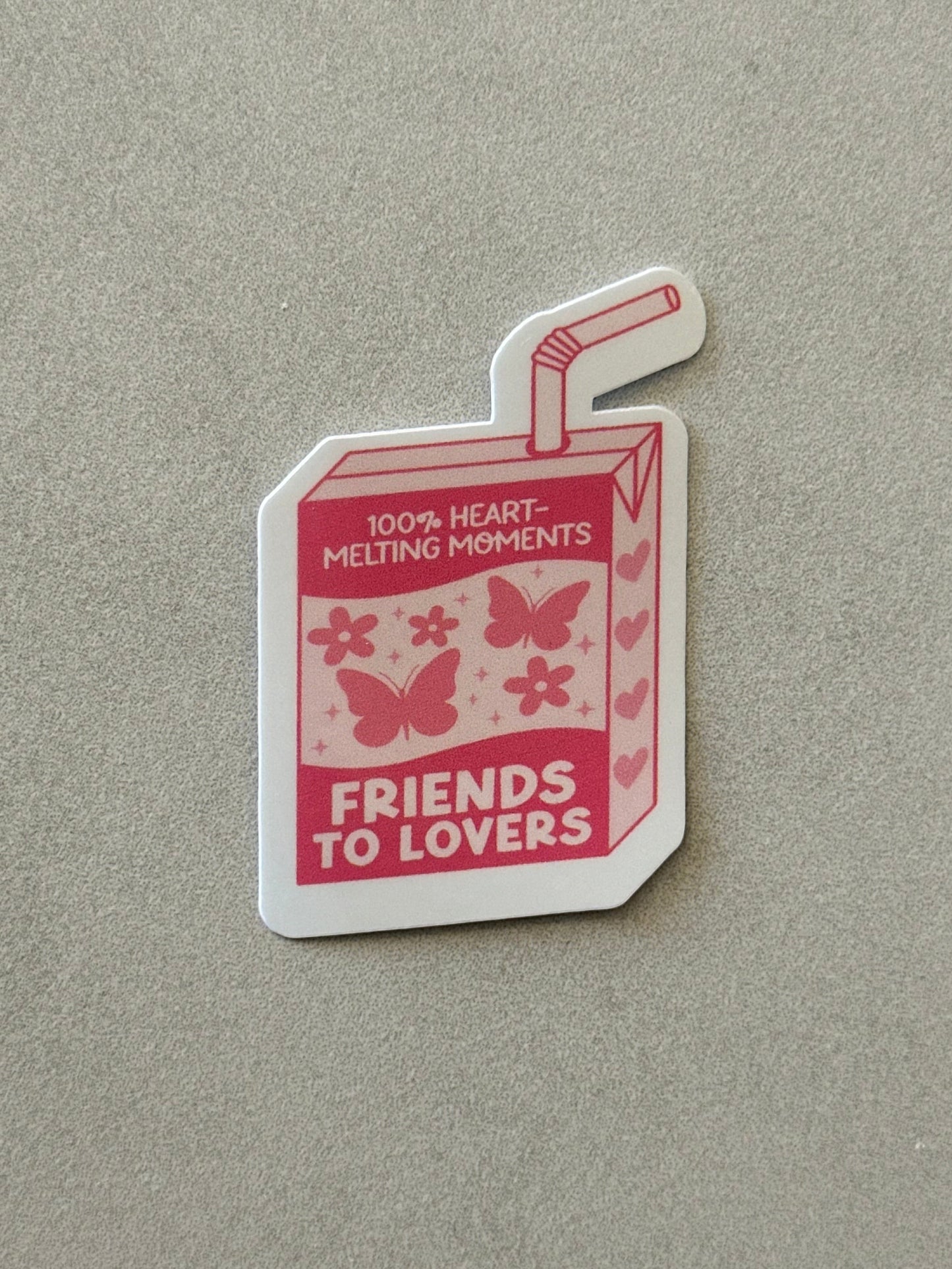 Friends To Lovers Trope Juice box - Sticker