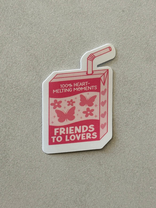 Friends To Lovers Trope Juice box - Sticker