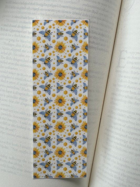 Bumble Bee & Flowers - Bookmark