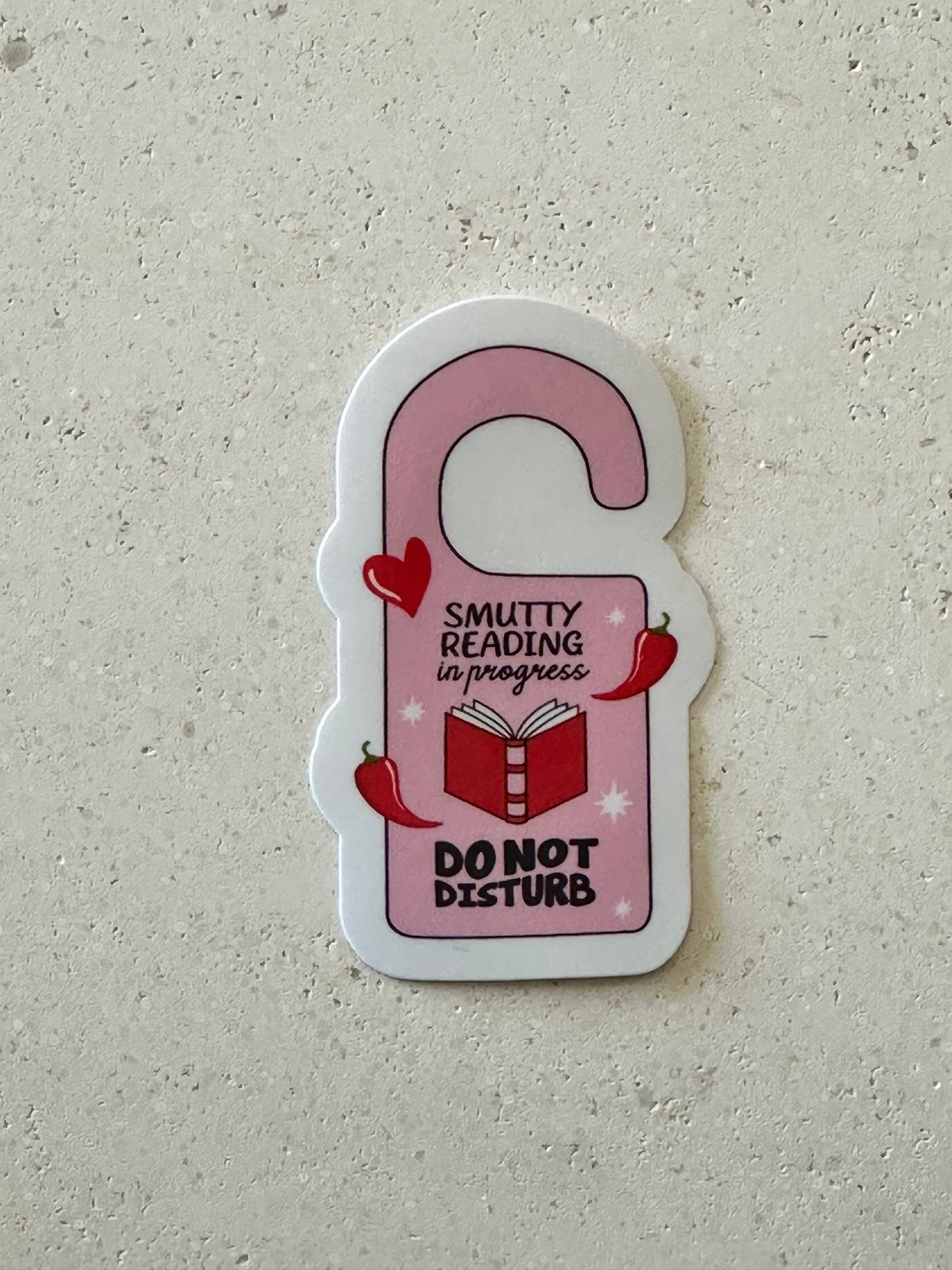 Smutty Reading In Progress - Sticker