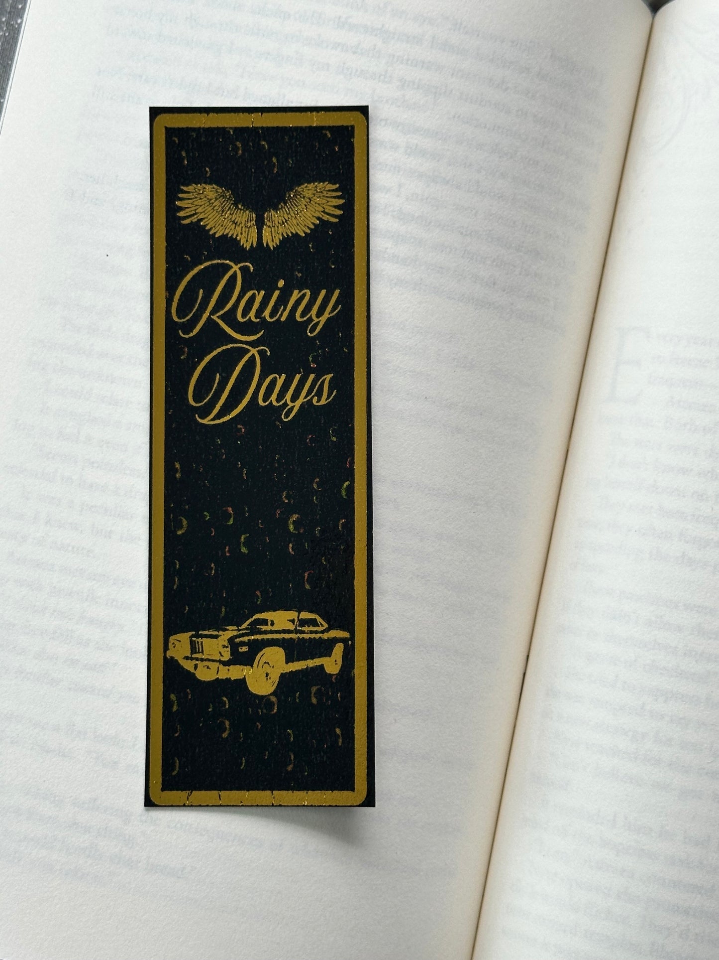 Rainy Days - Foil Bookmark - (Gold)
