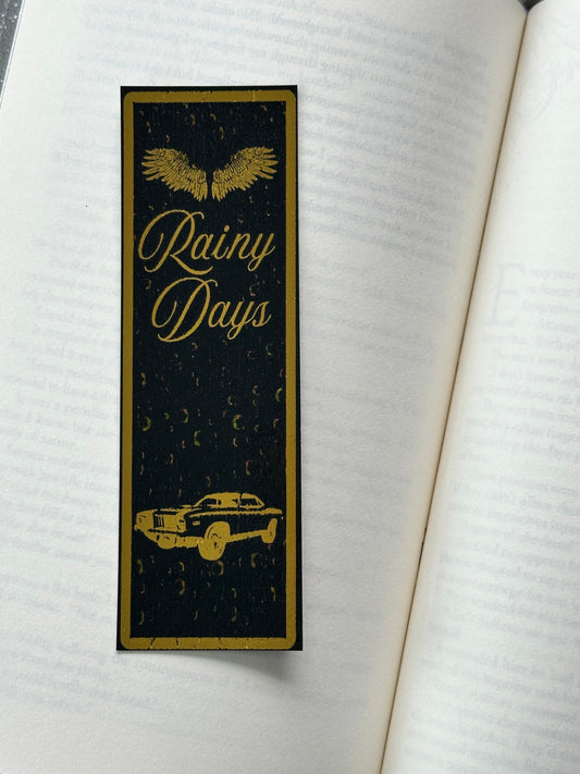 Rainy Days - Foil Bookmark - (Gold)