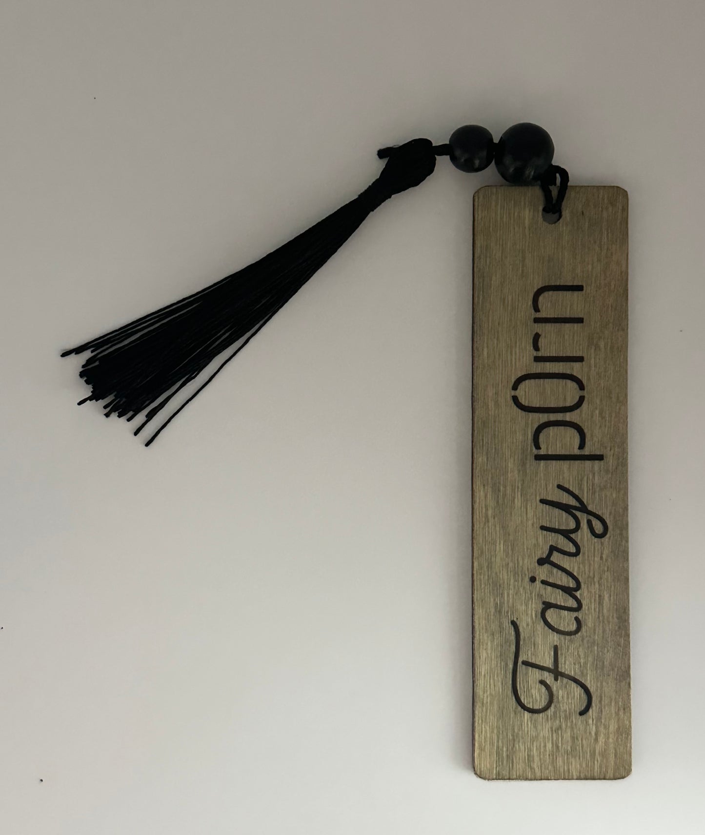 Fairy P*rn - Wood Bookmark - (Weathered Grey)