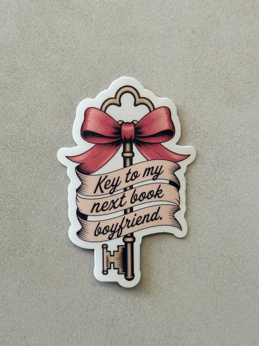Key To My Next Book Boyfriend - Sticker