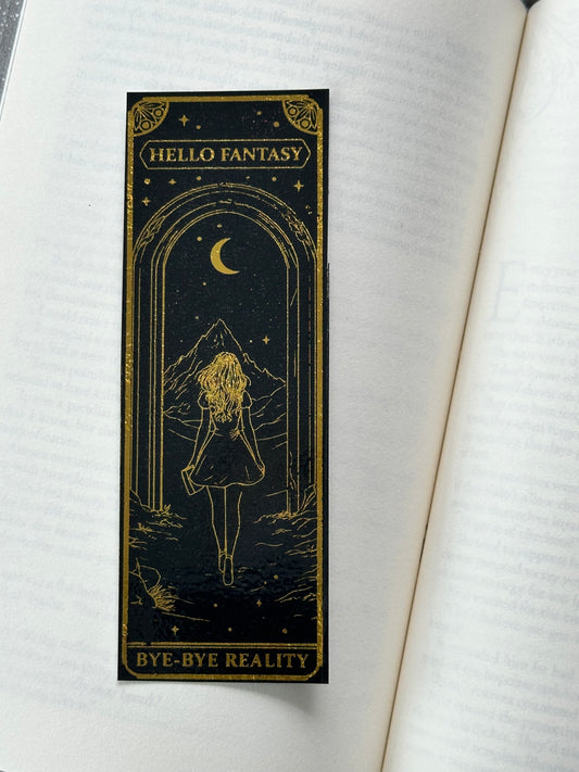 Leaving Reality - Foil Bookmark - (Gold)