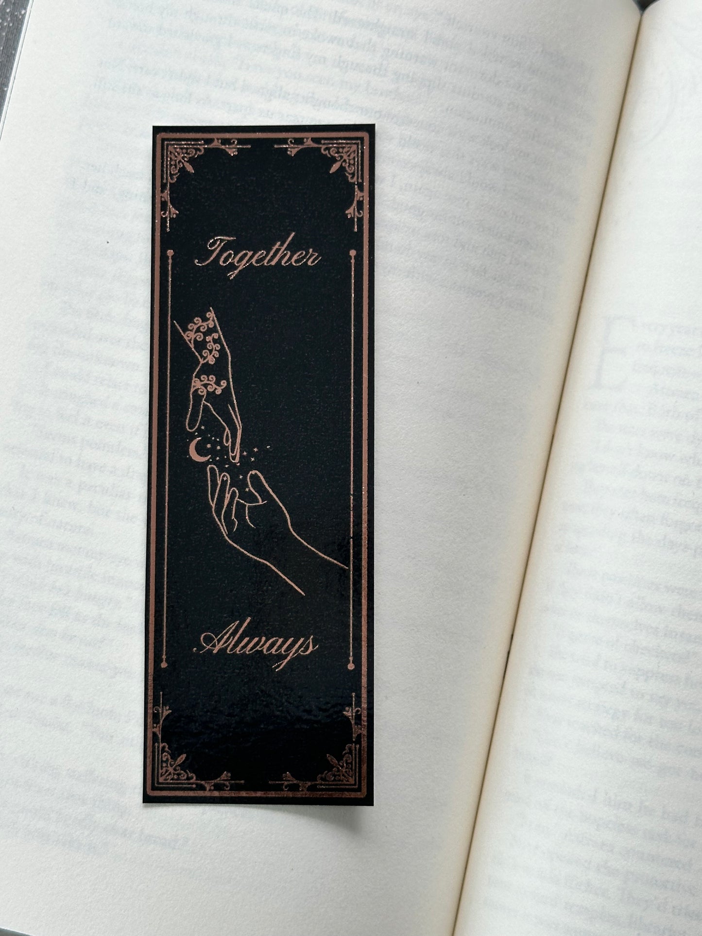 Together Always - Foil Bookmark - (Rose Gold)
