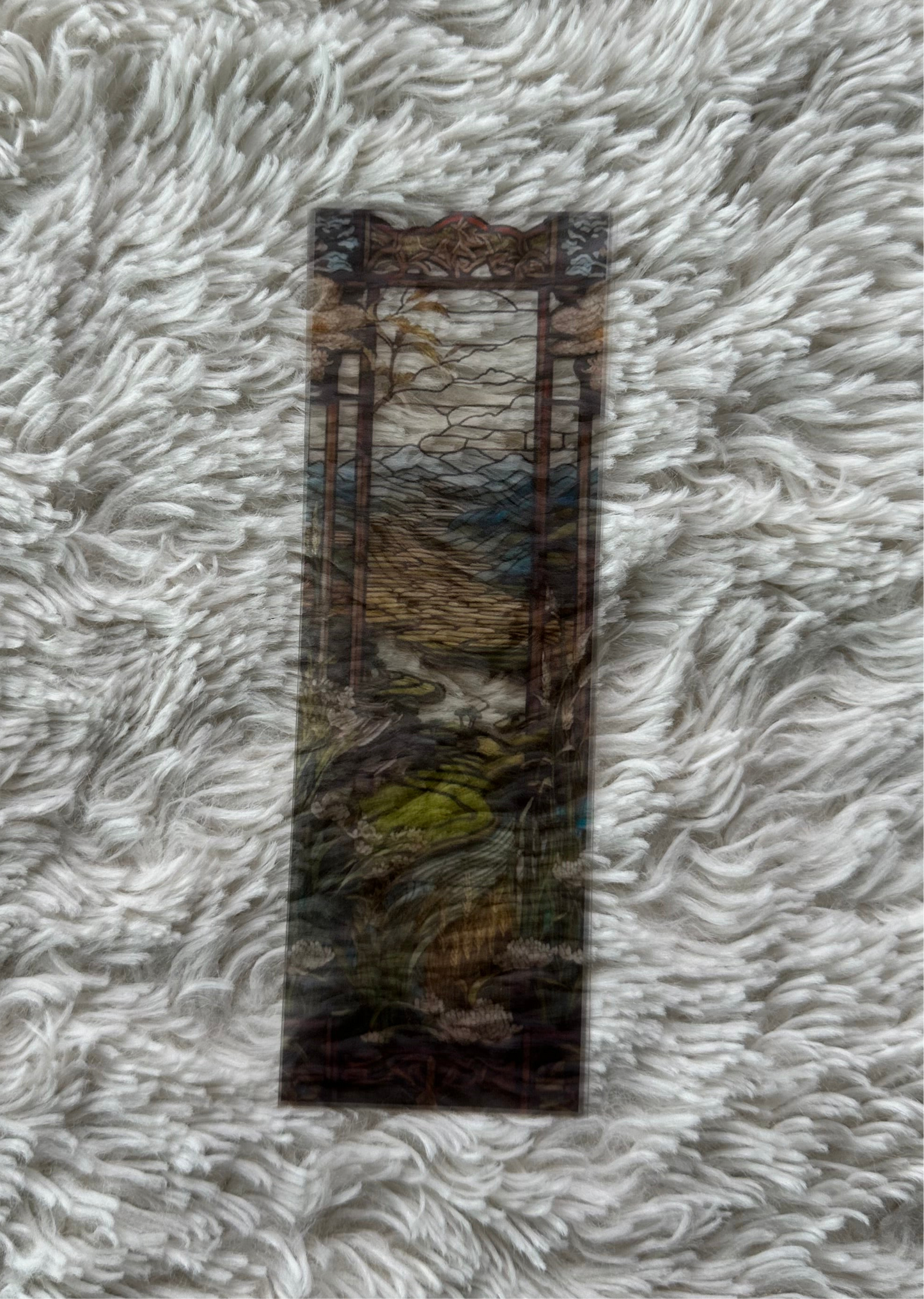 Stained Glass Style Landscape - Bookmark (78)