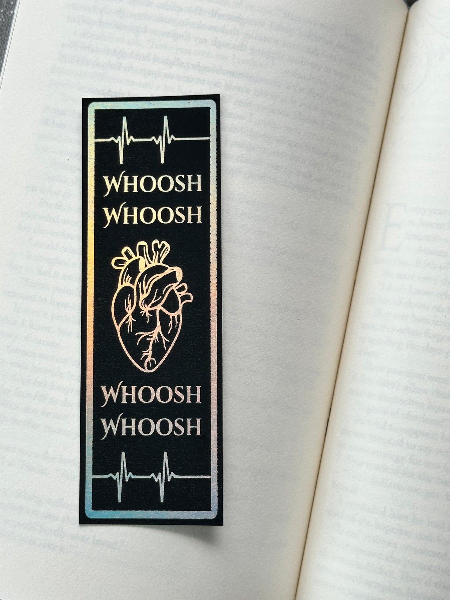 Whoosh Whoosh - Foil Bookmark - (Silver Holographic)