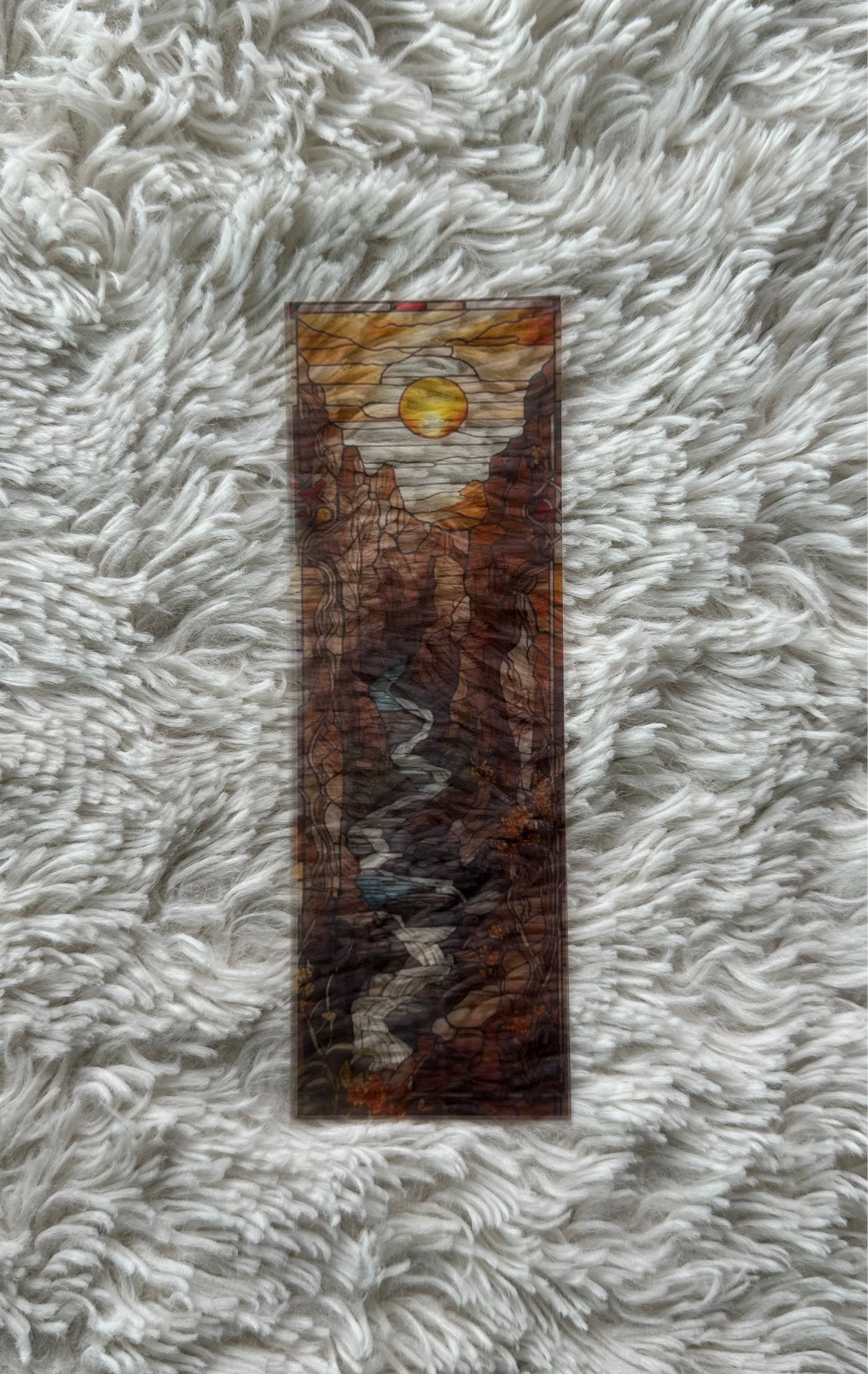 Stained Glass Style Landscape - Bookmark (25)