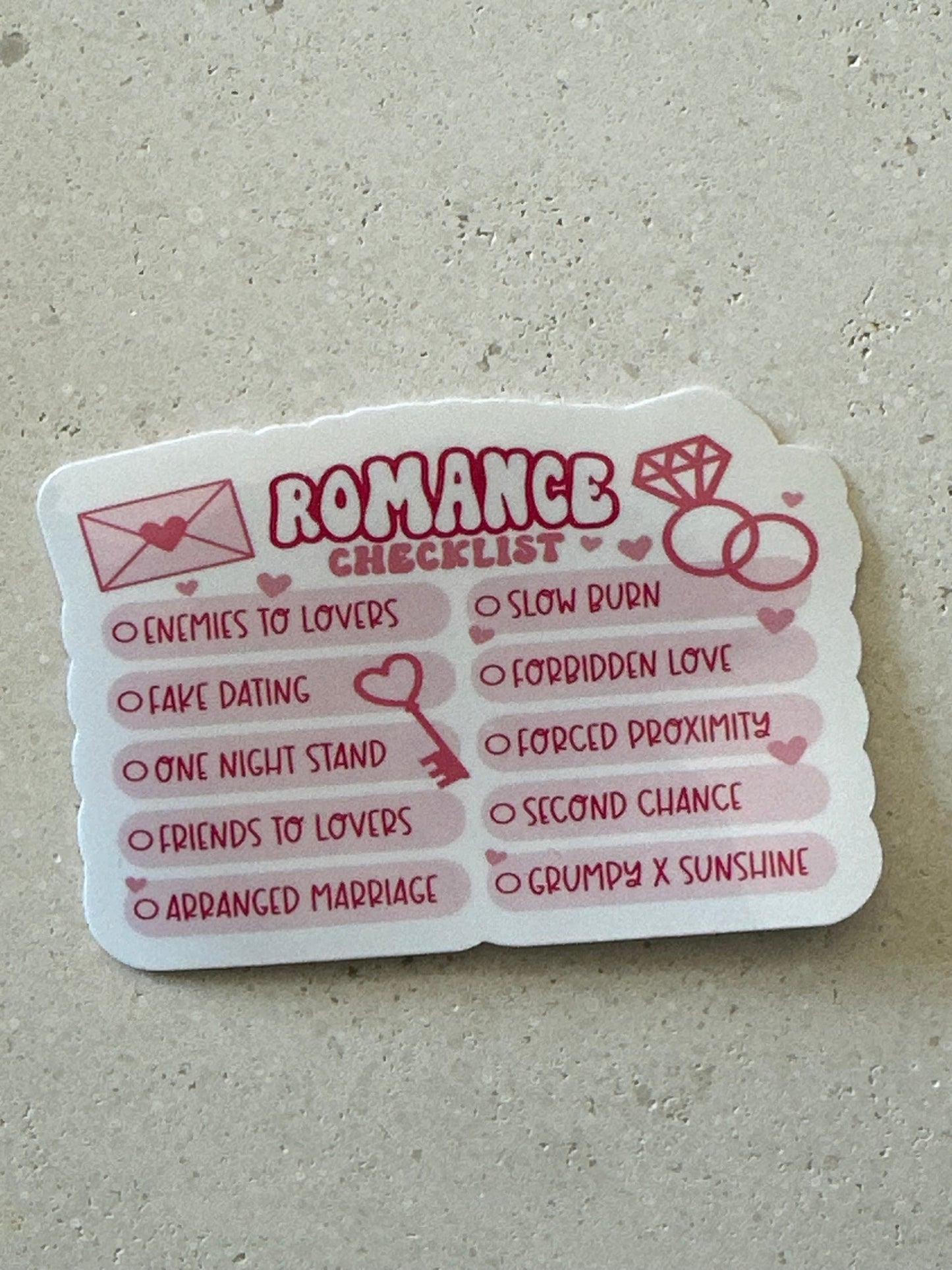 Romance Checklist - Sticker