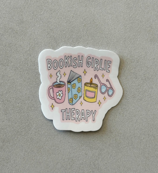 Bookish Girlie Therapy - Sticker
