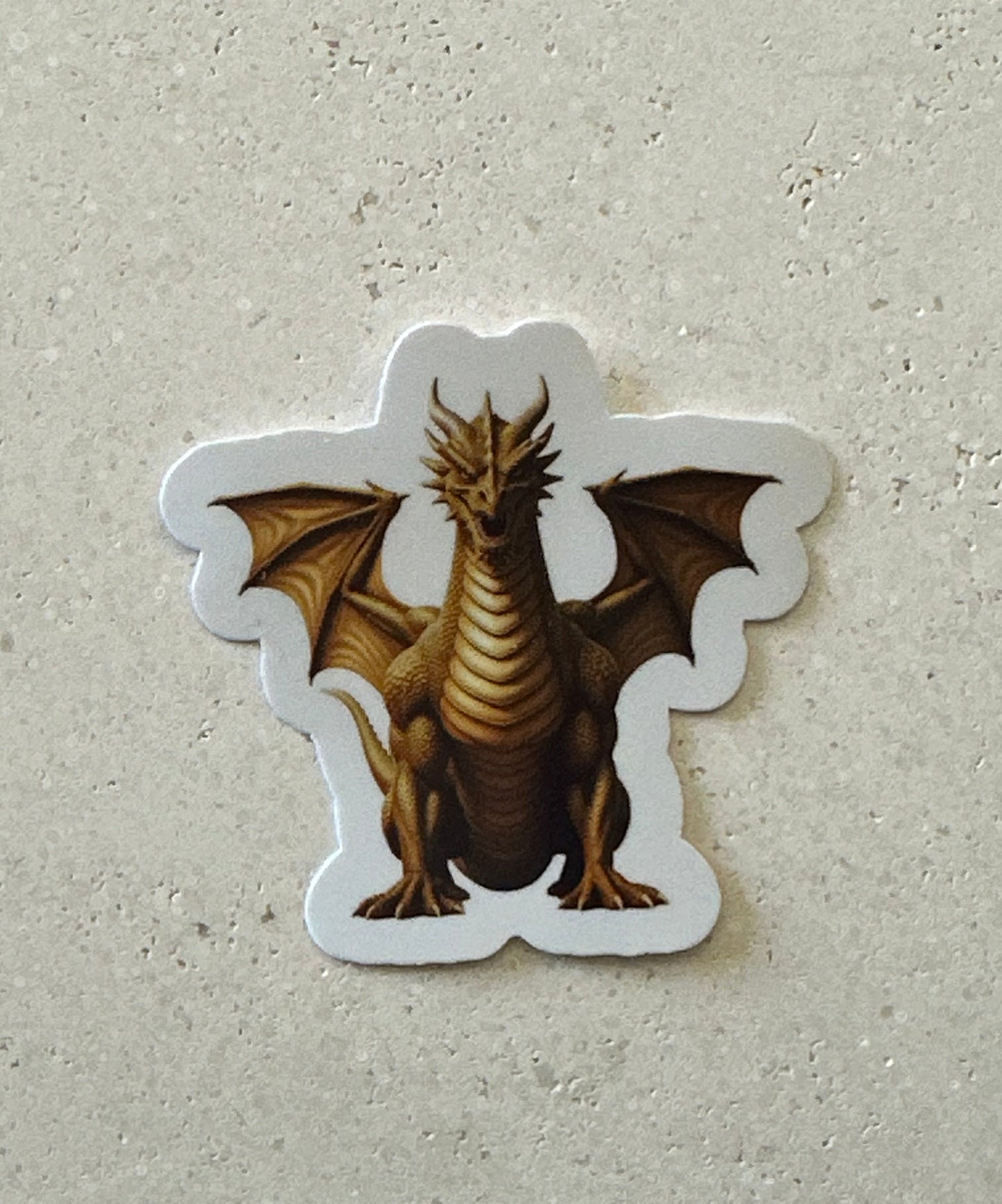 Large Golden Dragon - Sticker