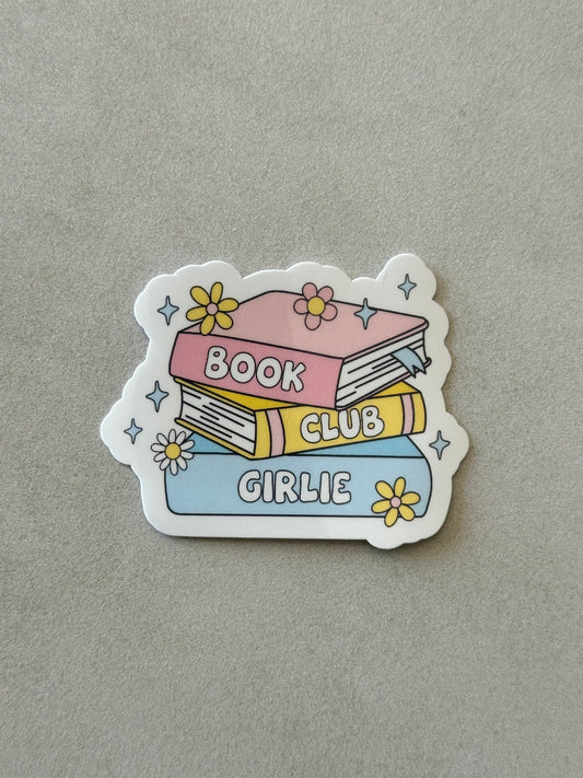 Book Club Girlie - Sticker