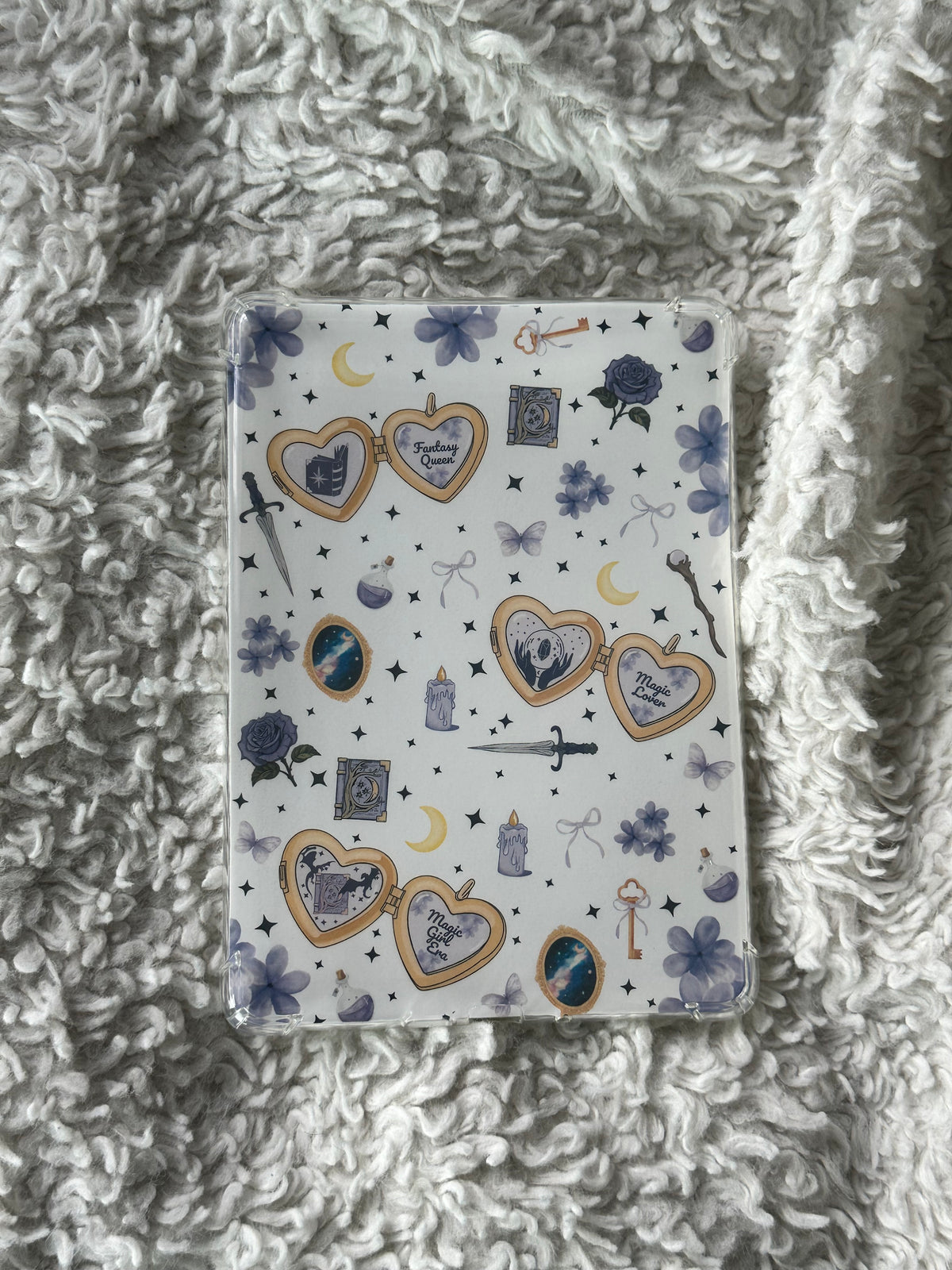 Fantasy Queen - White - E-Reader Case Insert - Kindle Paper White 12th Gen 5” x 7”