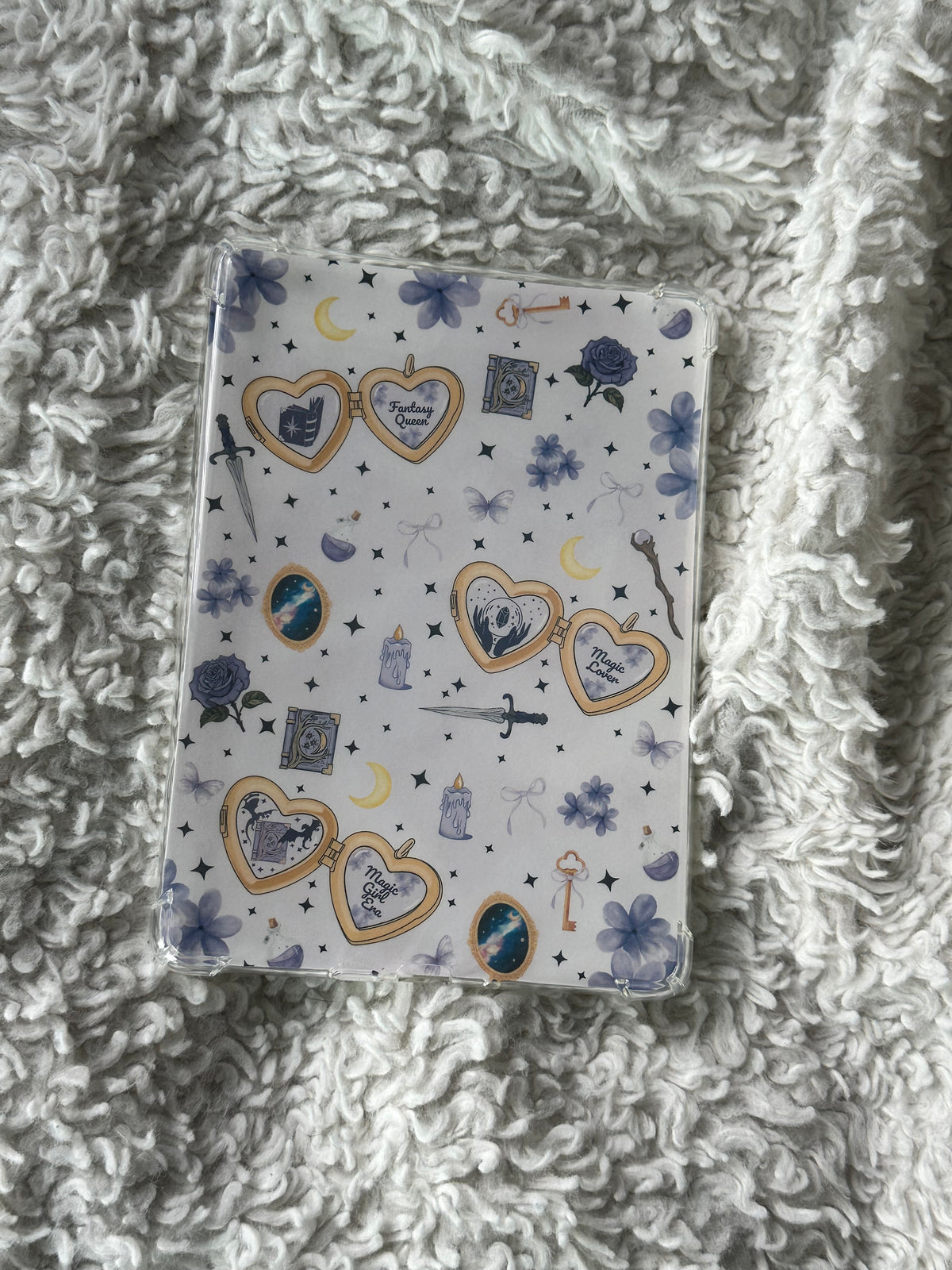Fantasy Queen - Purple - E-Reader Case Insert - Kindle Paper White 12th Gen 5” x 7”