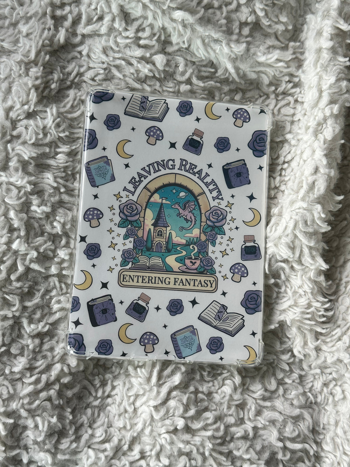 Leaving Reality - White - E-Reader Case Insert - Kindle Paper White 12th Gen 5” x 7”