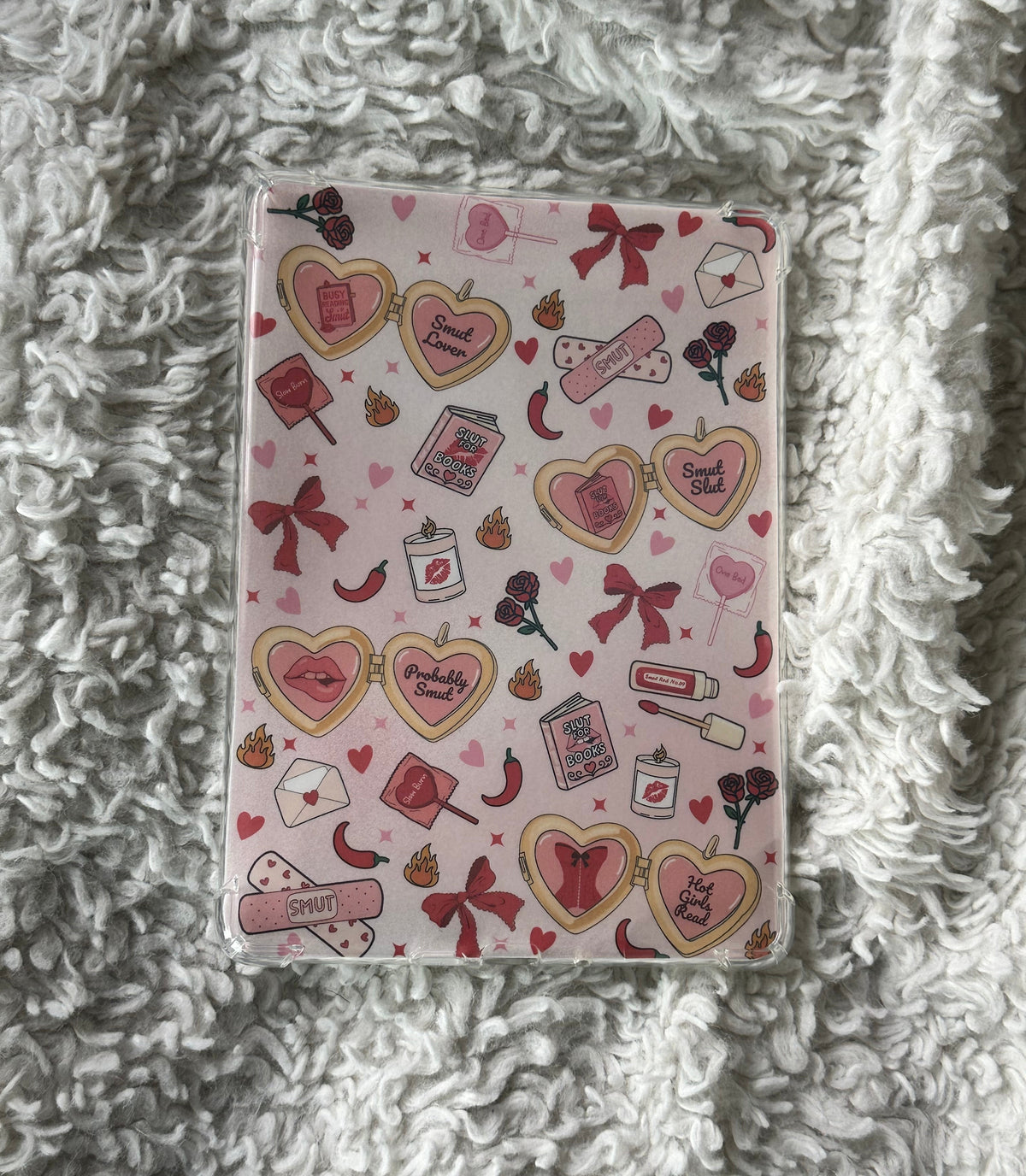 Hot Girls Read - Pink - E-Reader Case Insert - Kindle Paper White 12th Gen 5” x 7”