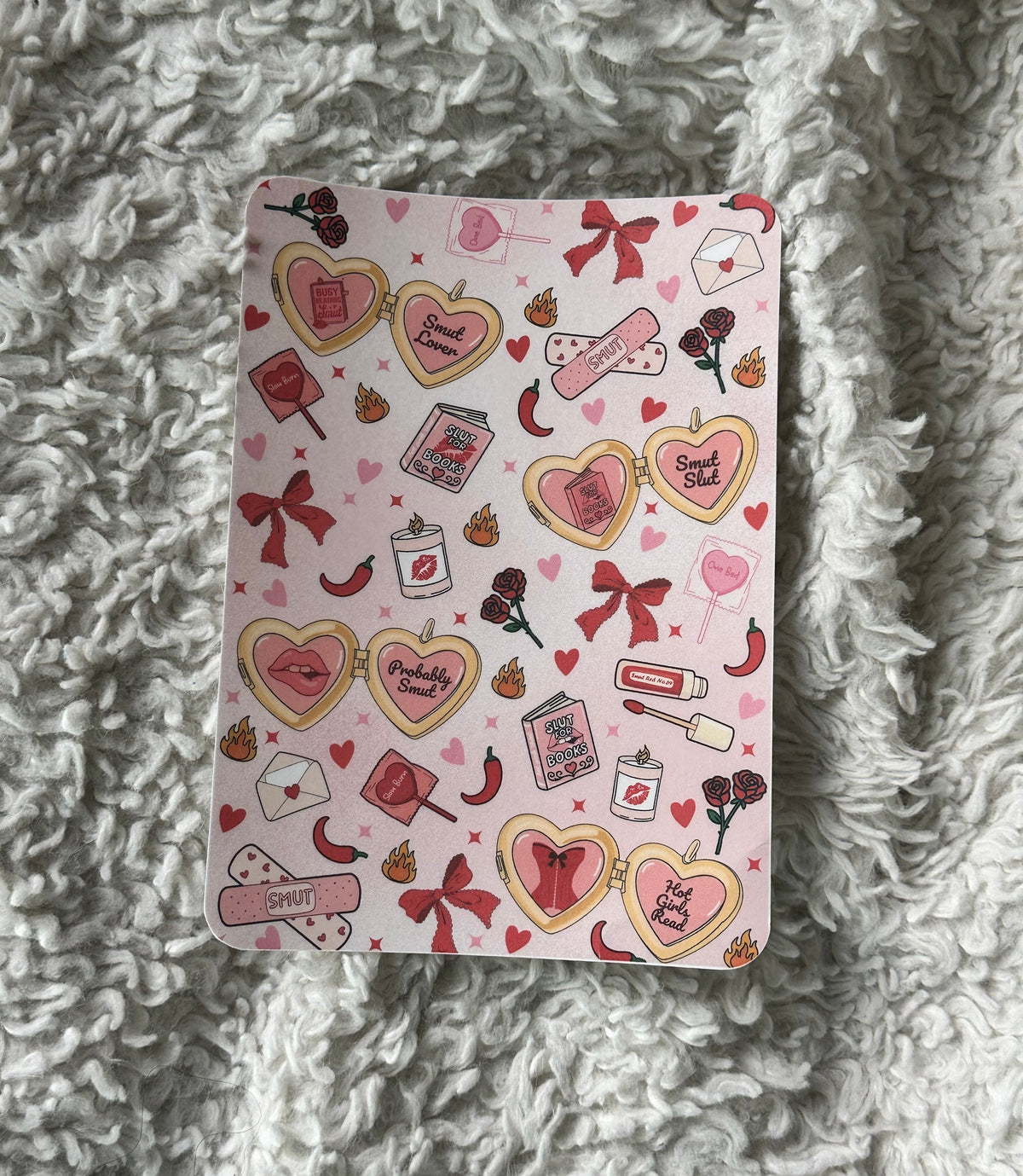 Hot Girls Read - Pink - E-Reader Case Insert - Kindle Paper White 12th Gen 5” x 7”